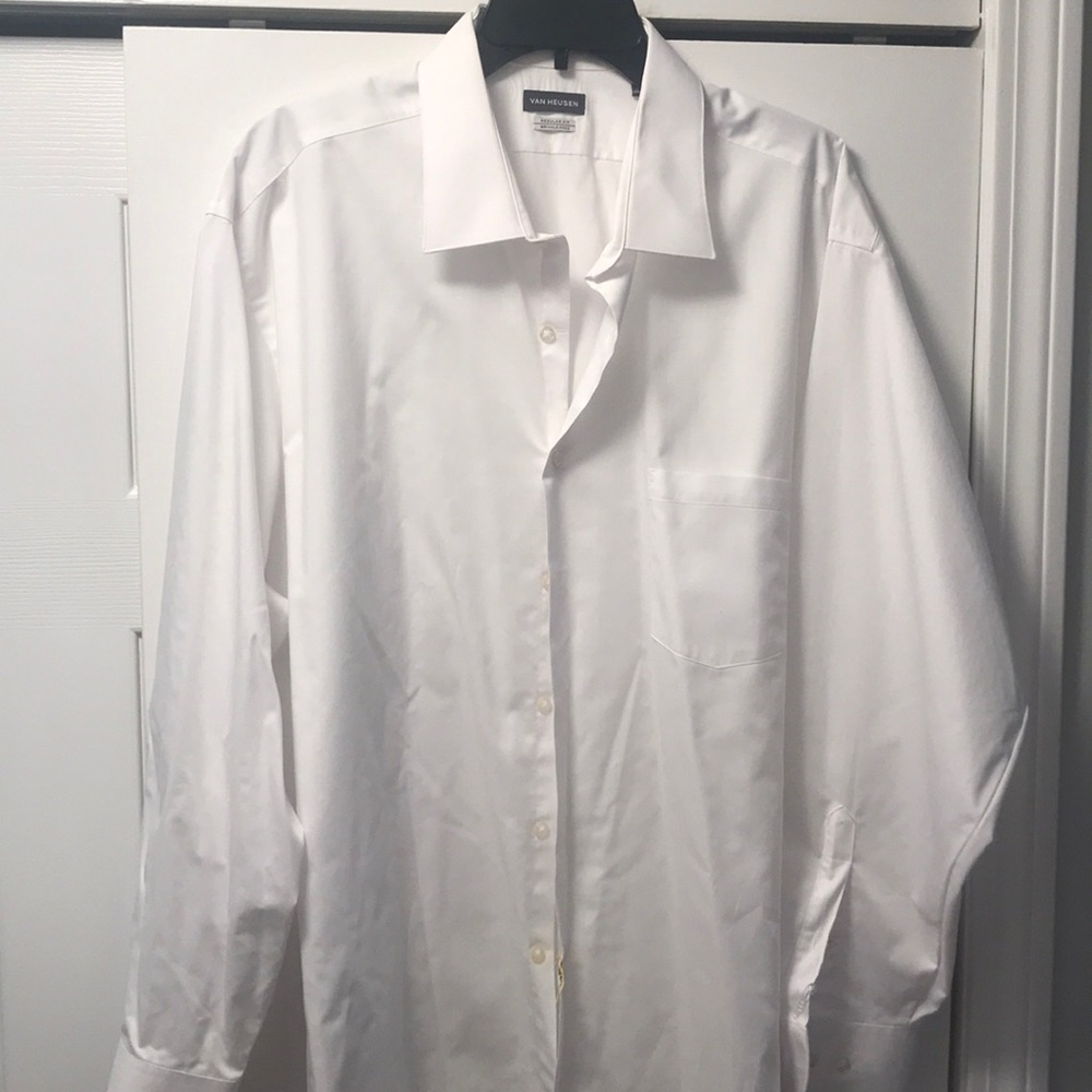 Van Heusen Dress Shirt Button 18.5 34/35